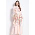 Original in stock | 2024 vintage palace style long dress with temperament V-neck and waist cinching slimming dress for women