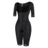 Cross border zipper one-piece shapewear women's mid sleeve full body shaper foreign trade plus size lace shapewear