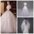 Champagne Wedding Dress, Bridal Immortal Charm 2024 New French Style Super Flash Large Size Autumn/Summer Short Sleeves Cover Thick Arms