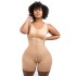 Amazon shapewear jumpsuit reinforced version shapewear with high weight mesh fabric front snap button and crotch cinching