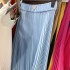 High end drooping pleated skirt for European station, light luxury socialite half body skirt, long skirt A2 # 8695