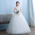 Wedding Dress 2024 New Bridal Shoulders, Korean Style, Simple and Elegant, Showing off Thin, Forest Style, Qi Di, Large Size Lace Wedding Dress