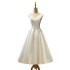 Small Dress Female 2024 New Style Elegant Graduation Party Dress Short White Registration Travel Photography Light Wedding Dress