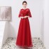 2024 Spring Bridal Toast Dress New Long Style, Skinny Cover, Pregnant Women's Wedding Return Door Evening Dress, Female Red