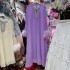 Vietnamese style ostrich fur decorative dress with cuffs, heavy duty collar with diamond inlaid loose long skirt A2 # 8073