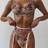 Lingerie's new European and American embroidery four piece set of erotic lingerie cross-border independent station perspective sexy queen foreign trade