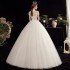 Forest style travel photography light wedding dress 2024 new bride temperament small stature French style slimming princess wedding dress