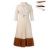 D538 Amazon cross-border autumn and winter European and American fashion women's suit collar fashion OL elegant pleated African dress