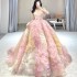 Wedding Dress 2024 New Collection: Floral Tail Bridal Wedding Performance Art Exam, Skirt Removal, High end Luxury Travel Photography Dress, Female