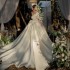 One shoulder satin main wedding dress 2024 new white bride Sen style super fairy temperament outdoor yarn big tail wedding dress