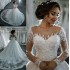 2024 New Summer One Shoulder V-neck Lace Mid Waist Large Tail African Stand Neck White Adult Wedding Dress