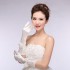 2024 Wholesale Bridal Wedding Dress Dress Dress Dress Gloves Full Finger Pair Satin Seam Bead White Gloves Manufacturer Direct Special Offer