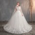 Main wedding dress 2024 new bride AliExpress fugitive princess small, long, trailing French foreign trade eBay wedding dress