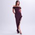 Foreign trade European and American women's clothing 2024 spring new fashion style high-end strapless slim fit skirt sexy one neck dress