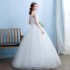 Wedding Dress 2024 New Bridal Shoulders, Korean Style, Simple and Elegant, Showing off Thin, Forest Style, Qi Di, Large Size Lace Wedding Dress