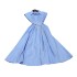 Australian French retro stand up collar sleeveless waist cinched shirt dress with a high-end feel, long dress A1 # 8635