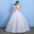 Wedding Dress 2024 New Bridal Wedding Korean Style All in One Shoulder Dress with Tailored Shoulders Spring/Summer Collection