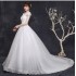 Wedding Dress 2024 New Flower One Shoulder Korean Style Qi Di Pregnant Women Look Thin, Big Tail Lace Strap, Large Size