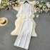 Korean style clothing, niche lazy style suit, knitted cardigan, versatile high waisted long skirt, fashionable two-piece set, trendy