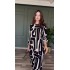 Spot European and American foreign trade 2024 spring/summer fashionable high-end geometric figure elegant temperament women's long dress