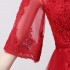 2024 Spring Bridal Toast Dress New Long Style, Skinny Cover, Pregnant Women's Wedding Return Door Evening Dress, Female Red