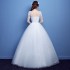 Wedding Dress 2024 New Korean Style One Shoulder Large Size Bridal Dress Looks Skinny and Equal Shoulder Long Sleeve Fat B55