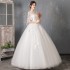 Main Wedding Dress 2024 New Bridal Long Sleeve Spring High Waist Tail Young Look Thin and Tall Wedding Dress One Piece Hair Replacement