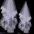 Bridal Three Piece Wedding Dress Set 2024 New Korean Wedding Dress Support Gloves Headveil White Wedding Dress Accessories