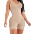 2023 New Cross border Shapewear Full Body Shapewear Thick Mesh Croat Zipper Faja