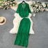 Korean style clothing, niche lazy style suit, knitted cardigan, versatile high waisted long skirt, fashionable two-piece set, trendy