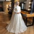 Muslim Wedding Dress Middle East Independent Station 2024 New Bridal Wedding Long Sleeve White Elegant and Atmospheric Foreign Trade Wedding Dress