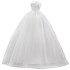 French light wedding dress, Forest style travel photography, satin white strapless female bride 2024 new style, simple temperament, waist cinching and slimming