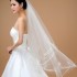 2024 bride's new single-layer white veil, 1m x 1m ² women's Korean style wedding dress accessories and accessories