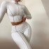 Cross border foreign trade new women's jumpsuit, European and American style slim fit sexy long sleeved jumpsuit