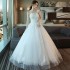 Wedding Dress Bridal Tail Small 2024 New White strapless Lace Simple Fairy Style Forest Wedding Dress