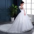 Wedding Dress 2024 New Flower One Shoulder Korean Style Tailored and Slimming, Large Tail Lace Strap, Large Size