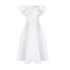 D367 European and American women's clothing independent station summer fashion temperament ruffled hem large skirt banquet dress cross-border dress