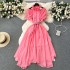 Light luxury, niche, gentle style, hollowed out shawl sleeves, high-end feeling, waist cinching dress, women's slimming temperament, super fairy tea break dress