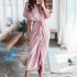 2024 Autumn Amazon Independent Station Wish European and American Fashion Style Design Sense Sexy Irregular Dress Female