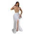 C7045 Cross border AliExpress Amazon Independent Station European and American Fashion Women's Wear Hot Diamond Split Long Dress New