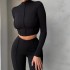 Cross border foreign trade new women's jumpsuit, European and American style slim fit sexy long sleeved jumpsuit