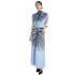 2024 Summer New Miyake Wrinkle Fashion Slimming Small Shirt Printed Hundred Fold Half Skirt Two Piece Set for Women