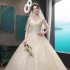 Wedding Dress 2024 New Bridal Skincare Elegant Tailings Show Thinning Simplicity and Elegance Wedding Outdoors Saori Light Wedding Dress