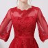 2024 Spring Bridal Toast Dress New Long Style, Skinny Cover, Pregnant Women's Wedding Return Door Evening Dress, Female Red