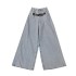 European and American letter printed high waisted denim straight leg pants, loose and slimming, floor length wide leg pants A3 # 5631