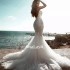 Wedding Tail Bride 2024 New European and American strapless, voluminous, long trailing temperament Lawn Wedding Welcome and Outward veil