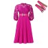 D254 dress Amazon Summer plus lace hook flower sexy hollow out pleated European and American dress cross-border dress