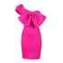 AM200403 Single Shoulder Butterfly Dew Back Slimming Large Size Slimming Bag Hip Skirt Party Dresses