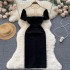 High end elegant mesh nail bead banquet evening dress summer 2022 new slim fit temperament slimming dress for women