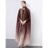 Miyake Fold Original Quality Early Autumn Fold Loose Large Gradient Dyeing Printed Coat